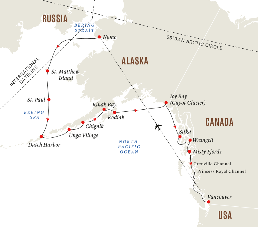 Image for Alaska and British Columbia – Inside Passage, Bears, and Aleutian Islands (Southbound)