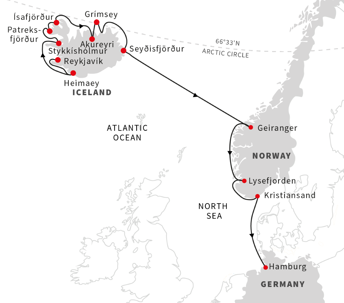 Iceland Expedition Cruise: Reykjavik - Norway - Hamburg | Sept. 2020 ...