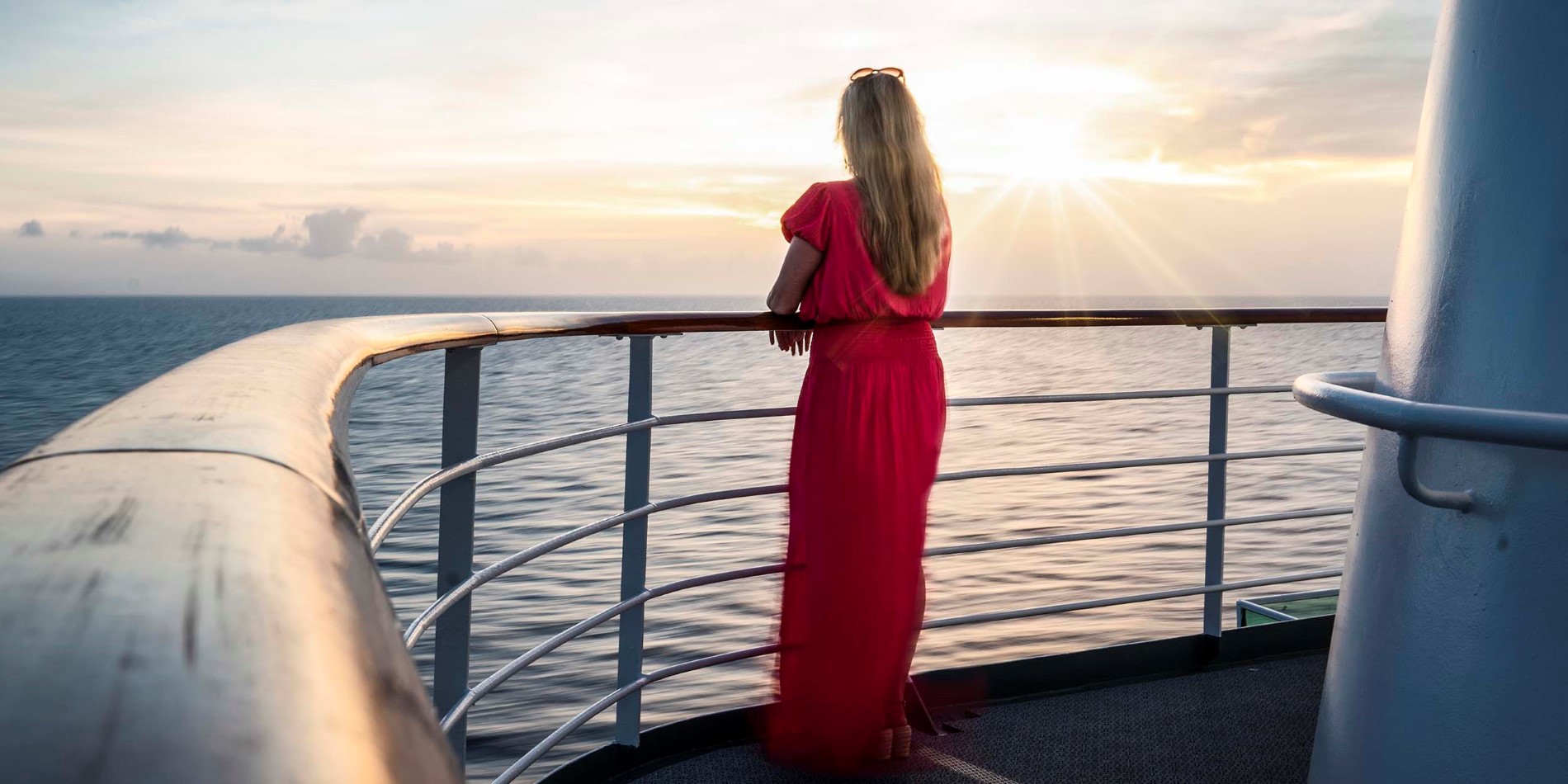 Take the  vistas from deck while at sea.