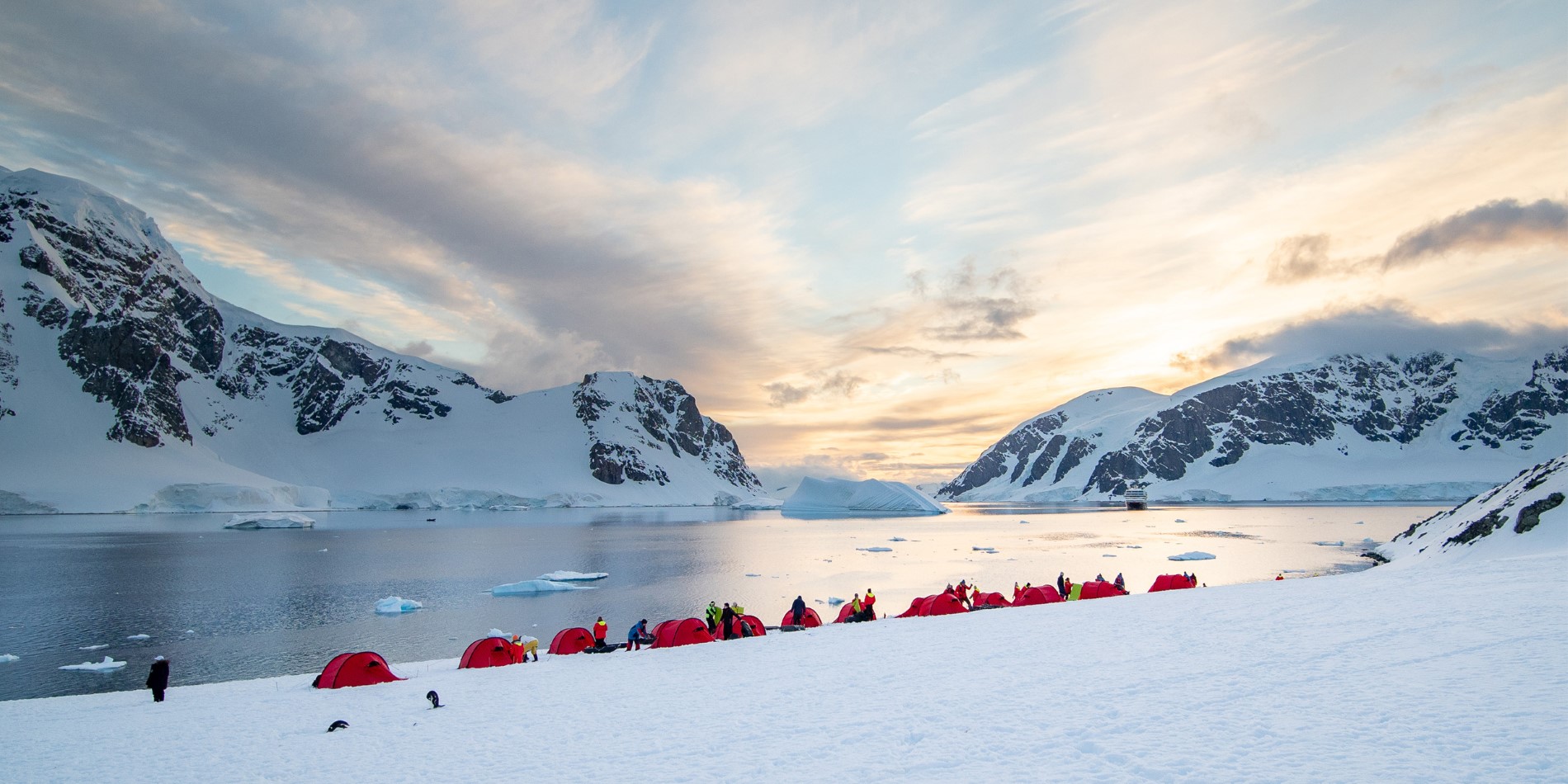 Camping on Danco Island, Antarctica