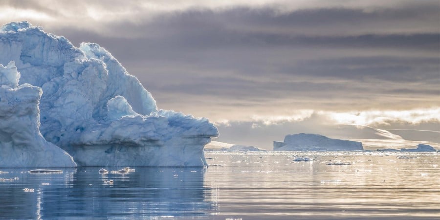 The icebergs of Neko Harbour, Antarctica