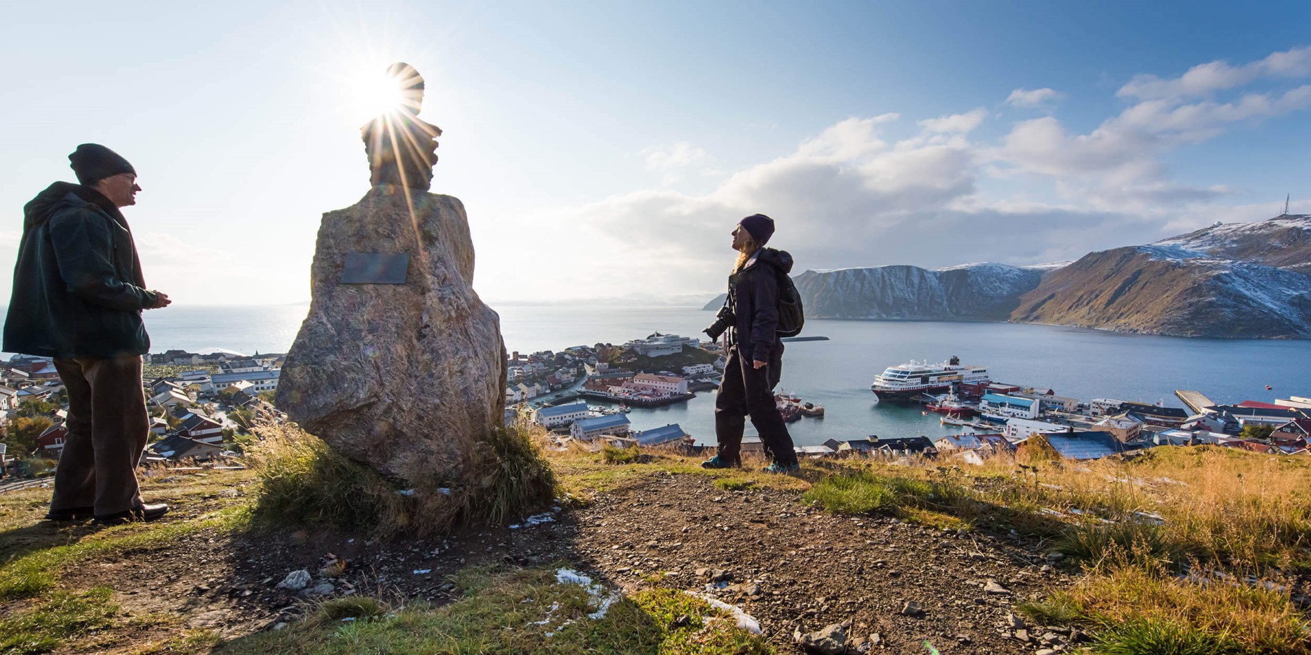 Hurtigruten guests in Finnmark