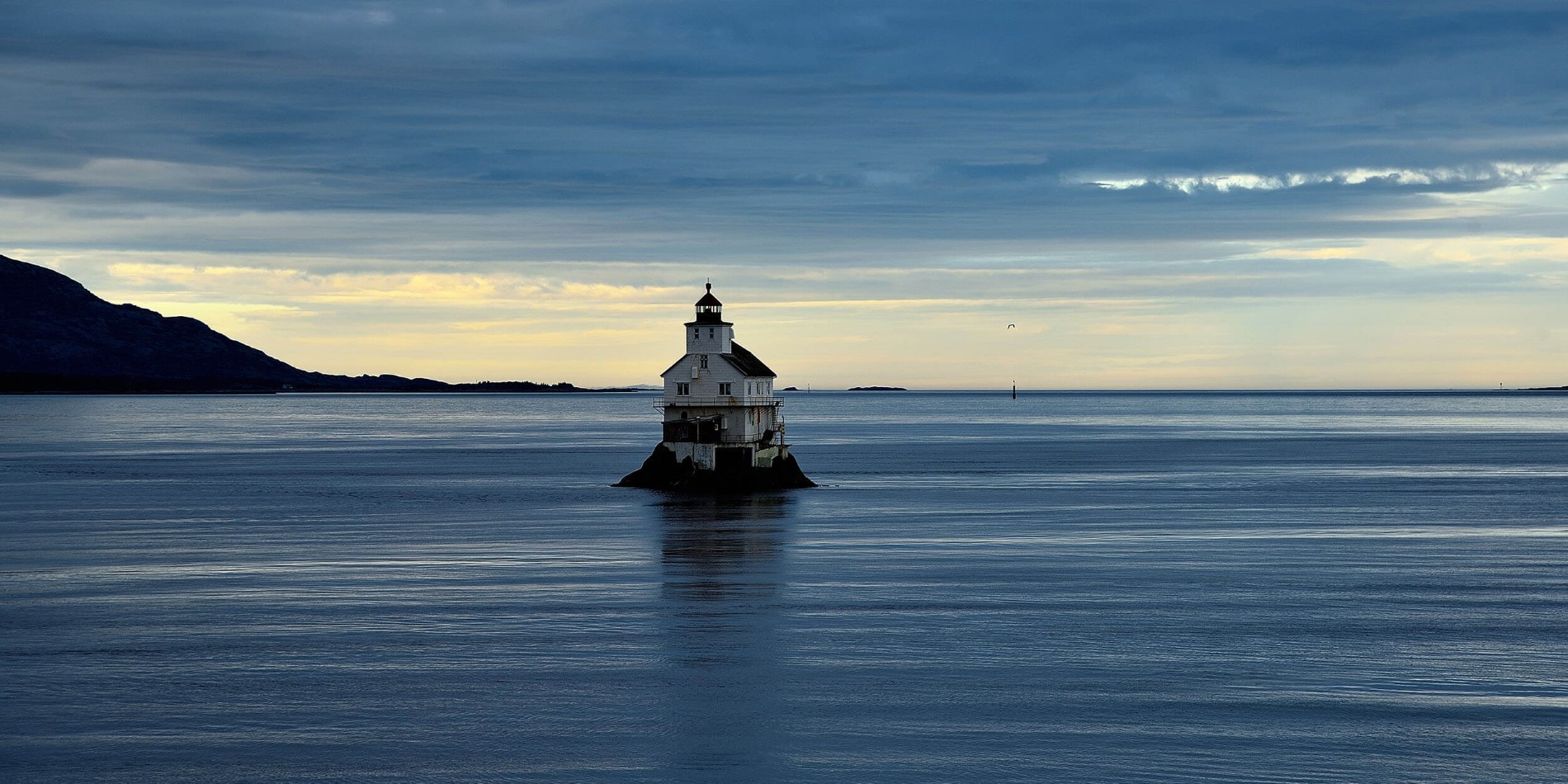 Stabben lighthouse in Florø Norway