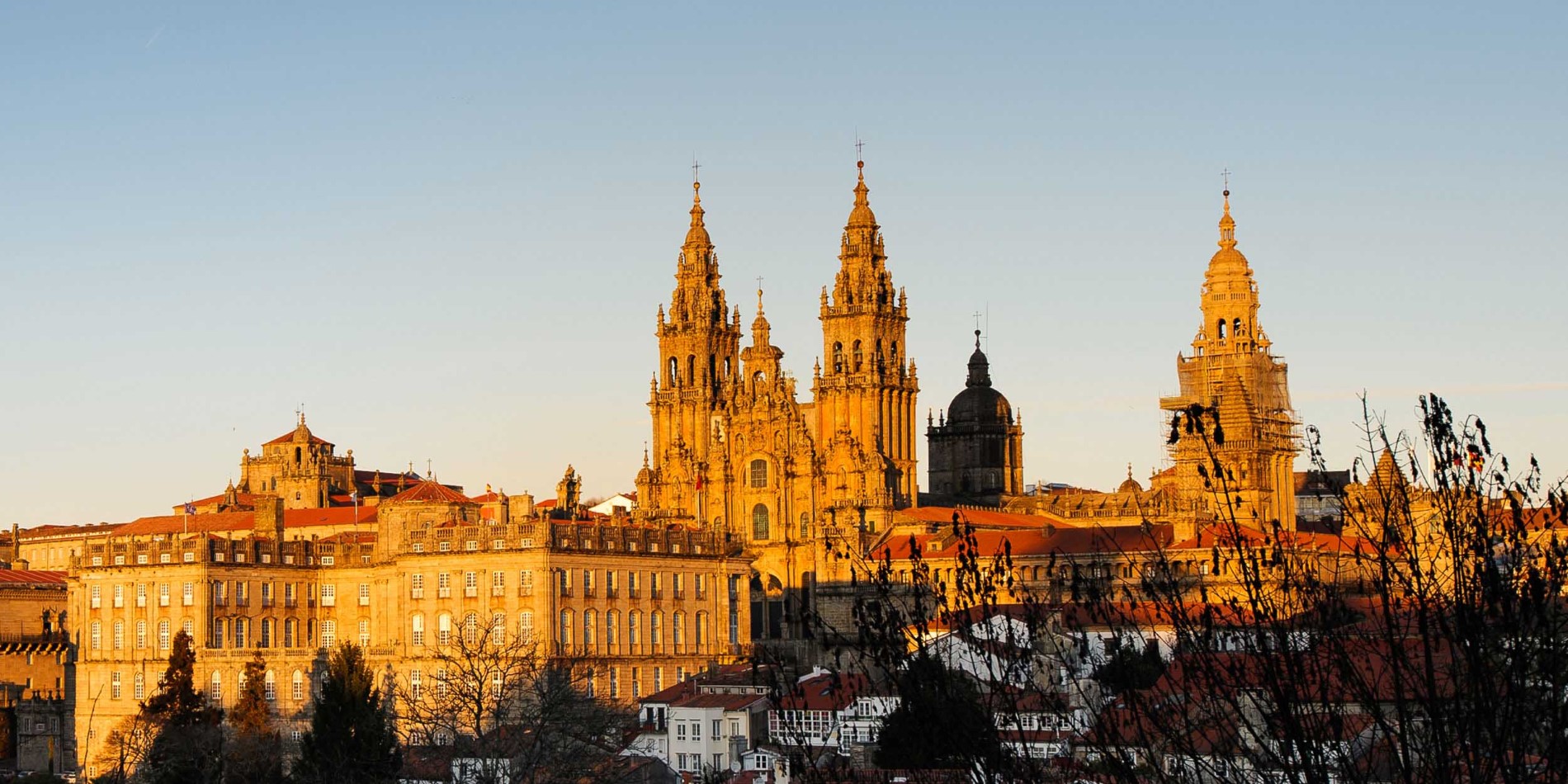 View of the Cathedral of Santiago de Compostela