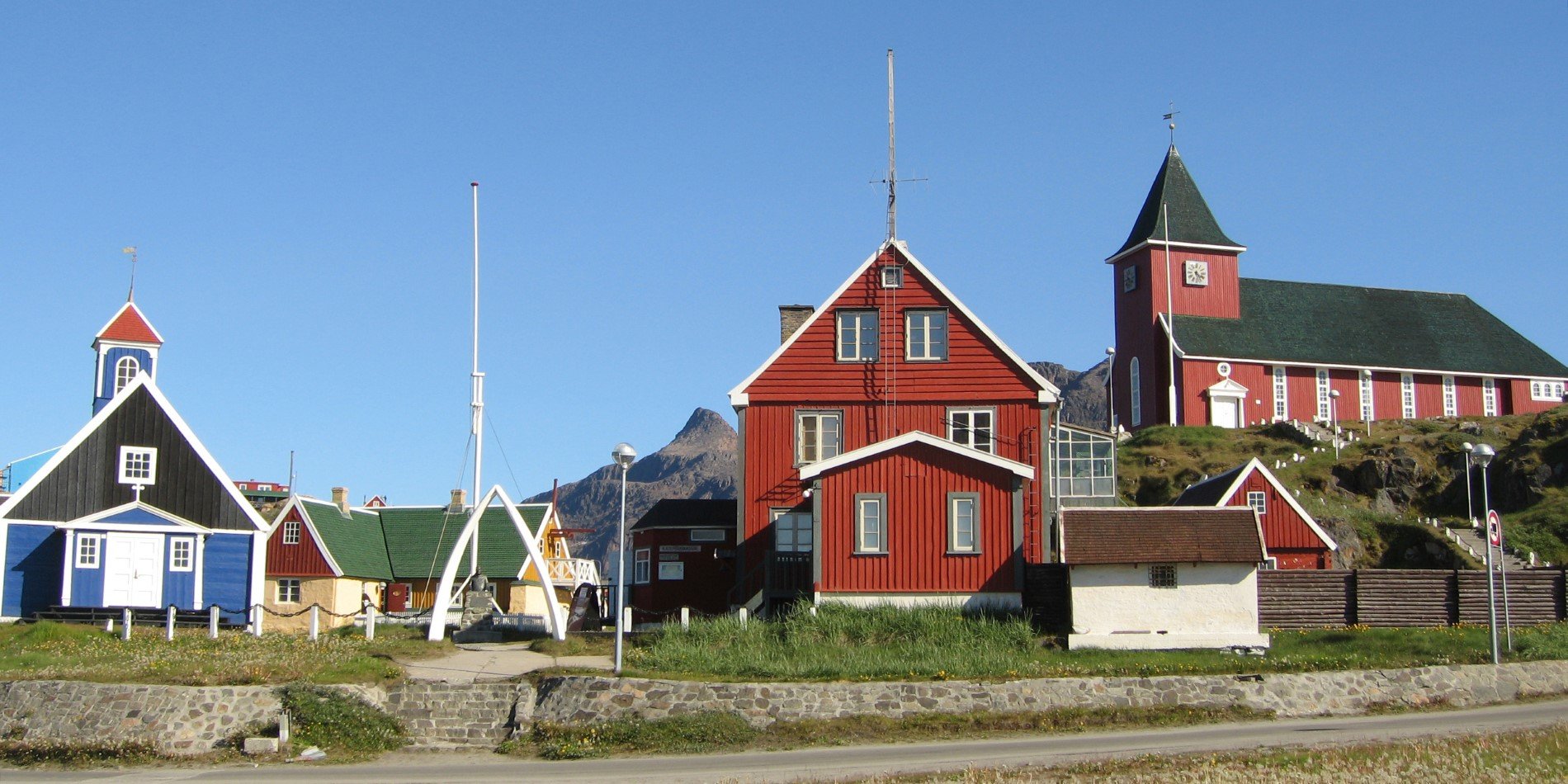 The old and the new church in Sisimiut