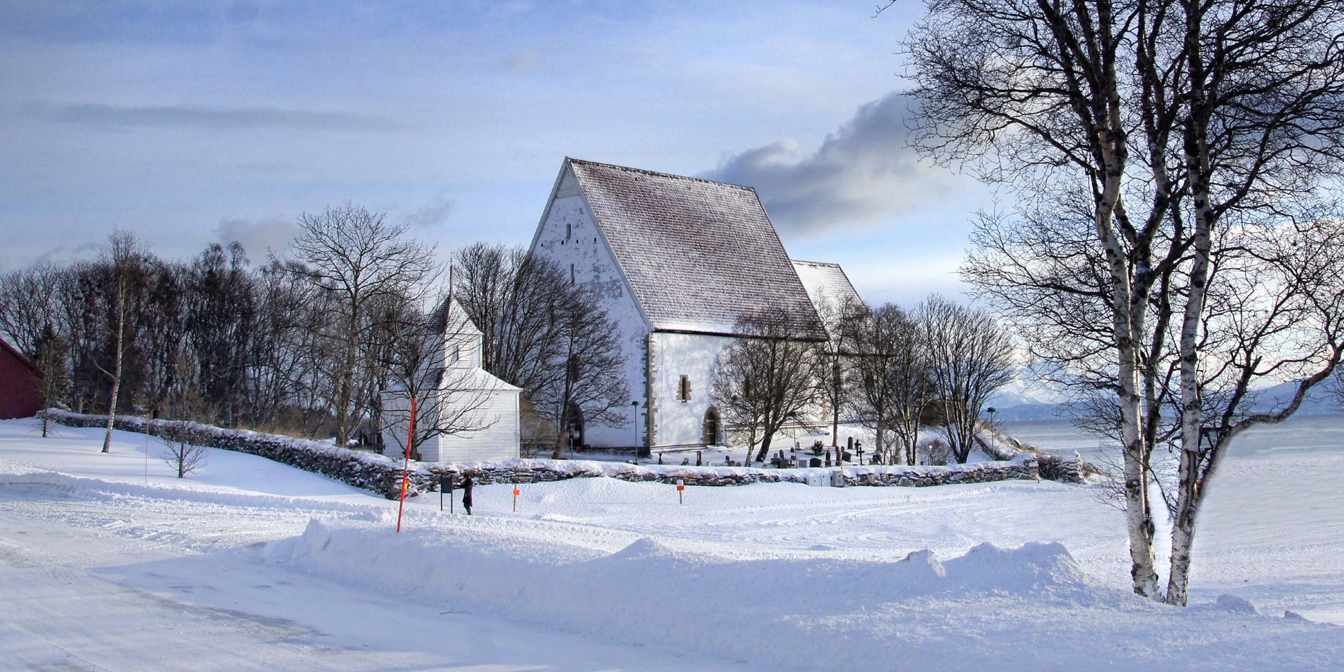 Trondenes church in winter
