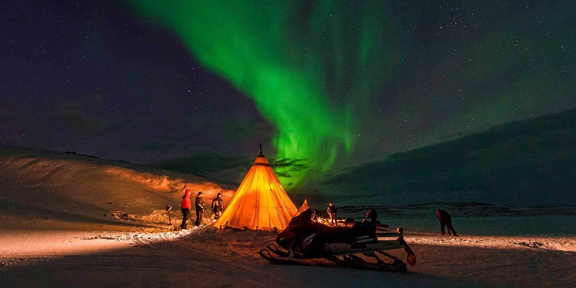 There are great chances of seeing the Northern Lights north of the Polar Circle