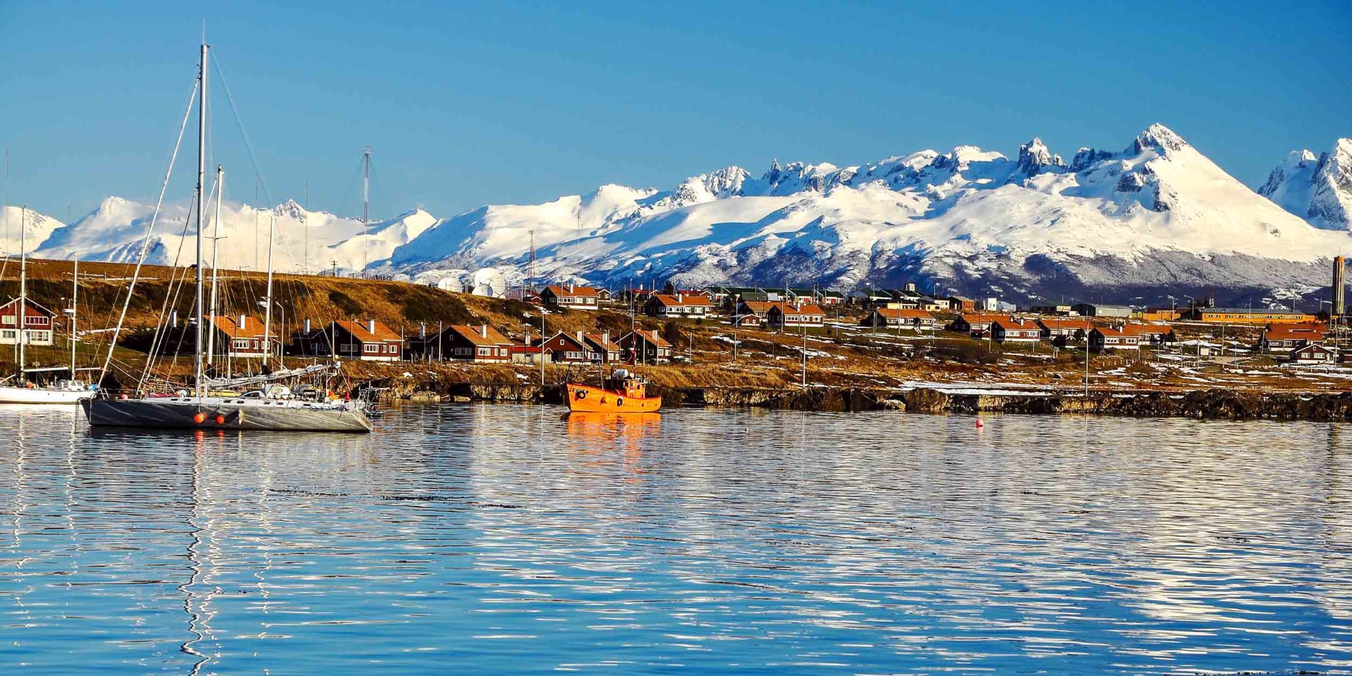 The Beagle Channel with a view over Ushuaia