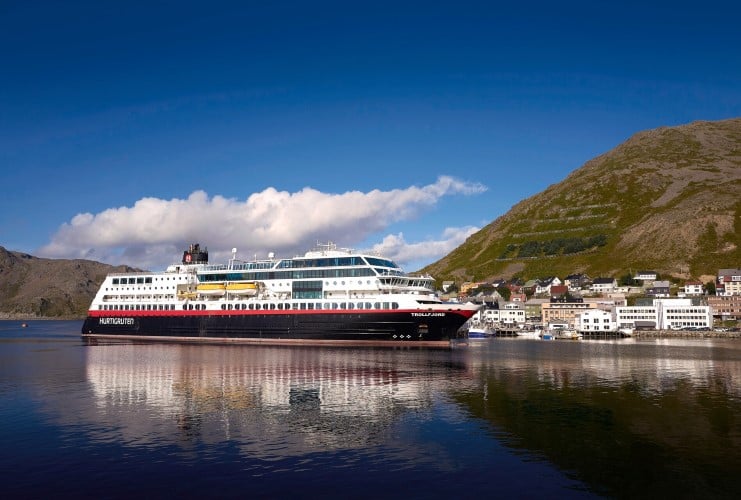 MS Trollfjord in port 